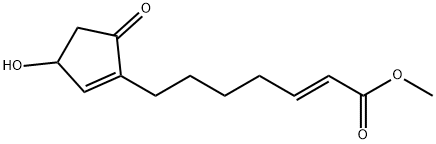 (E)-methyl 7-(3-hydroxy-5-oxocyclopent-1-en-1-yl)hept-2-enoate,85427-36-7,结构式