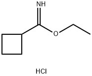 Cyclobutanecarboximidic acid, ethyl ester, hydrochloride Structure