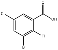 3-Bromo-2,5-dichlorobenzoic acid Struktur