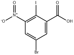 5-溴-2-碘-3-硝基苯甲酸,855749-52-9,结构式