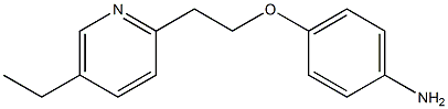 4-[2-(5-エチル-2-ピリジル)エトキシ]アニリン 化学構造式