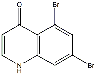 5,7-dibromo-1H-quinolin-4-one 结构式