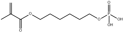 6-(methacryloyloxy)hexyl dihydrogen phosphate Structure