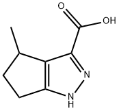 4-甲基-1,4,5,6-四氢环戊二[C]吡唑-3-羧酸,856256-55-8,结构式