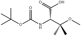 2-{[(tert-butoxy)carbonyl]amino}-3-methoxy-3-methylbutanoic acid Struktur