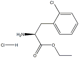 DL-2-chloro- Phenylalanine, ethyl ester, hydrochloride Structure