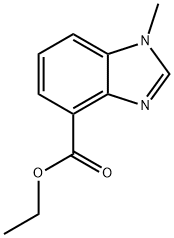 Ethyl 1-Methyl-4-benzimidazolecarboxylate Structure