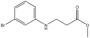 3-(3-Bromo-phenylamino)-propionic acid methyl ester Struktur