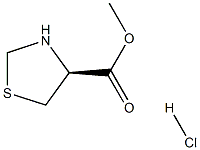 S-4-Thiazolidinecarboxylic acid methyl ester hydrochloride Structure