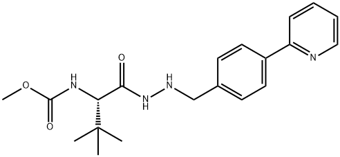 (S)-METHYL (3,3-DIMETHYL-1-OXO-1-(2-(4-(PYRIDIN-2-YL)BENZYL)HYDRAZINYL)BUTAN-2-YL)CARBAMATE Structure