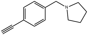Pyrrolidine, 1-[(4-ethynylphenyl)methyl] Structure