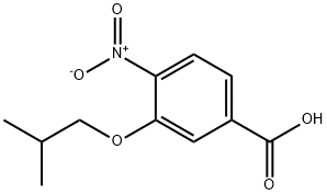 3-异丁氧基-4-硝基苯甲酸 结构式