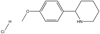 2-(4-METHOXYPHENYL)PIPERIDINE HCL Struktur