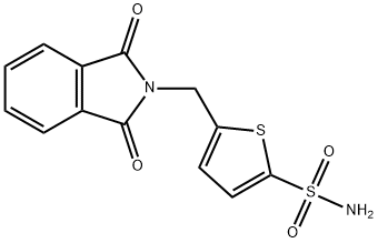 5-((1,3-dioxoisoindolin-2-yl)methyl)thiophene-2-sulfonamide Struktur