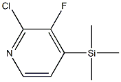 (2-chloro-3-fluoropyridin-4-yl)-trimethylsilane Struktur