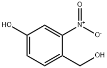 4-羟甲基-3-硝基苯酚 结构式
