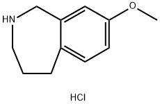 8-methoxy-2,3,4,5-tetrahydro-1H-2-benzazepine hydrochloride Structure