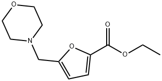5-Morpholin-4-ylmethyl-furan-2-carboxylic acid ethyl ester Struktur