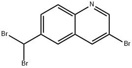3-溴-6-二溴甲基喹啉, 860758-00-5, 结构式