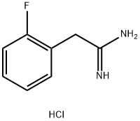 2-(2-fluorophenyl)ethanimidamide hydrochloride Struktur