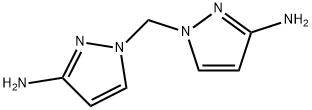 1-[(3-胺-1H-吡唑-1-基)甲基]-1H-吡唑-3-胺 结构式