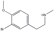 2-(3-bromo-4-methoxyphenyl)-N-methylethanamine 结构式