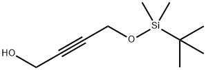 4-[tert-butyl(dimethyl)silyl]oxybut-2-yn-1-ol 化学構造式