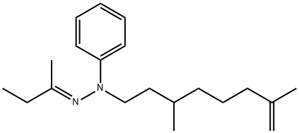 N-[(E)-butan-2-ylideneamino]-N-(3,7-dimethyloct-7-enyl)aniline|