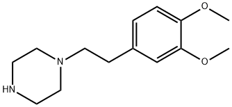1-[2-(3,4-dimethoxyphenyl)ethyl]piperazine Struktur