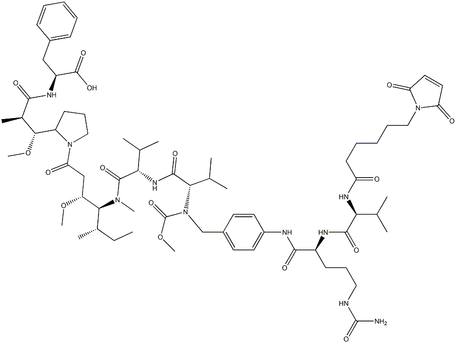 MC-VC-PAB-MMAF Struktur