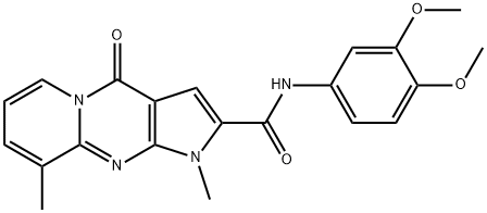 N-(3,4-dimethoxyphenyl)-1,9-dimethyl-4-oxo-1,4-dihydropyrido[1,2-a]pyrrolo[2,3-d]pyrimidine-2-carboxamide Structure