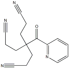 4-(2-cyanoethyl)-4-(pyridine-2-carbonyl)heptanedinitrile 结构式