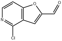 Furo[3,2-c]pyridine-2-carboxaldehyde,4-chloro- 化学構造式