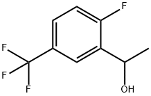1-(2-FLUORO-5-(TRIFLUOROMETHYL)PHENYL)ETHANOL 化学構造式