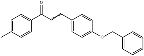 (2E)-3-[4-(benzyloxy)phenyl]-1-(4-methylphenyl)prop-2-en-1-one Struktur