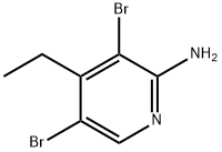 3,5-二溴-4-乙基吡啶-2-胺, 867131-58-6, 结构式
