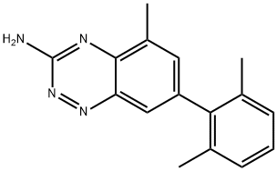 1,2,4-Benzotriazin-3-amine, 7-(2,6-dimethylphenyl)-5-methyl-,867333-35-5,结构式