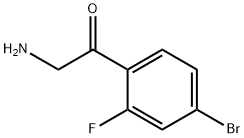 2-Amino-1-(4-bromo-2-fluorophenyl)ethanone Struktur