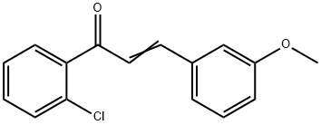 (2E)-1-(2-chlorophenyl)-3-(3-methoxyphenyl)prop-2-en-1-one Struktur