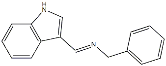 N-[(E)-1H-indol-3-ylmethylidene]-1-phenylmethanamine Structure