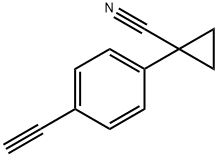1-(4-ETHYNYLPHENYL)CYCLOPROPANE-1-CARBONITRILE Struktur