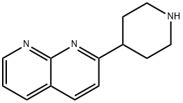 2-(piperidin-4-yl)-1,8-naphthyridine Struktur