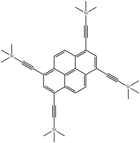 1,3,6,8-tetrakis(trimethylsilanylethynyl)pyrene Structure