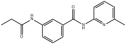 N-(6-methylpyridin-2-yl)-3-(propanoylamino)benzamide Structure