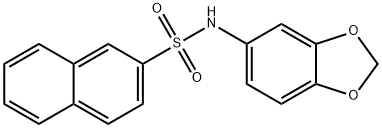 N-(benzo[d][1,3]dioxol-5-yl)naphthalene-2-sulfonamide Struktur