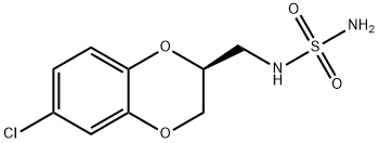 (2S)-6-chloro-2-[(sulfamoylamino)methyl]-2,3-dihydro-1,4-benzodioxine Struktur
