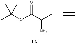RS-2-Propynylglycine 1,1-dimethylethyl ester hydrochloride Structure