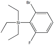 (2-bromo-6-fluorophenyl)-triethylsilane Struktur