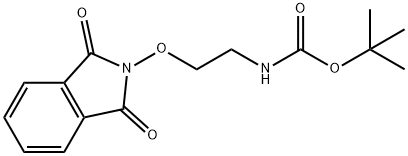 tert-butyl N-{2-[(1,3-dioxo-2,3-dihydro-1H-isoindol-2-yl)oxy]ethyl}carbamate Struktur