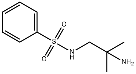 N-(2-アミノ-2-メチルプロピル)ベンゼンスルホンアミド 化学構造式